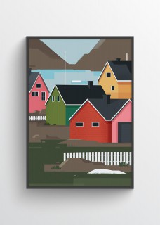 Plakat Kulusuk domki II 2