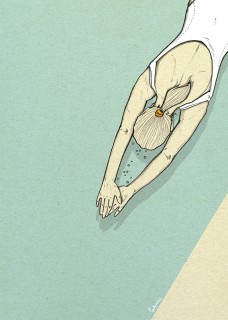 Plakat Pływaczka II