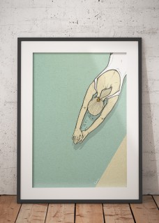 Plakat Pływaczka II 2