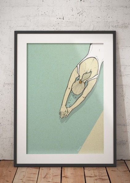 Plakat Pływaczka II