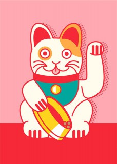 Plakat Maneki-Neko