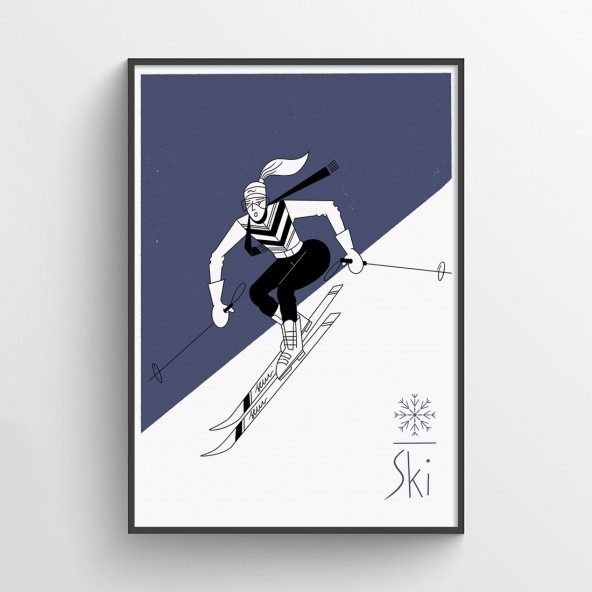 Plakat Ski Plakat Ski