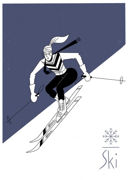Plakat Ski Plakat Ski