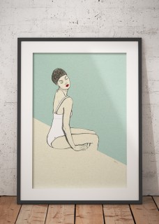 Plakat Pływaczka 2