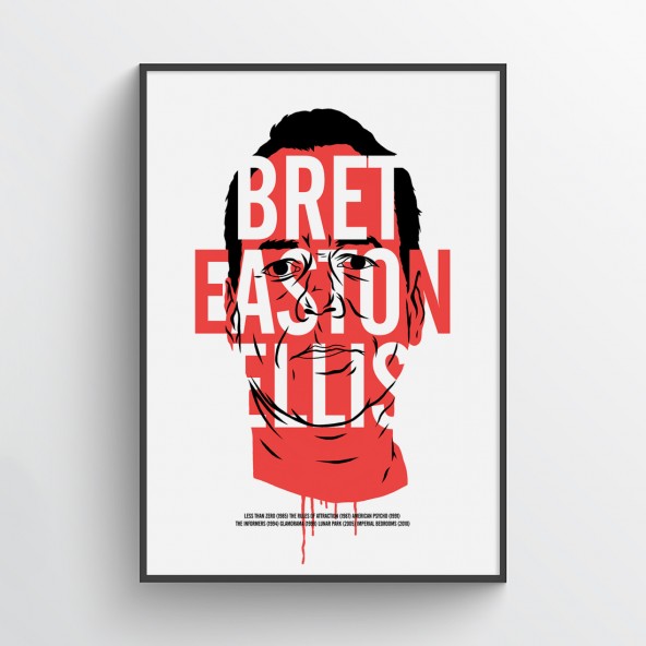 Bret Easton Ellis Art Print Bret Easton Ellis Art Print