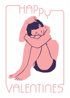 Happy Valentines Art Print
