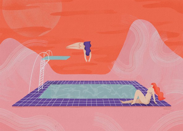 Plakat Basen na Marsie