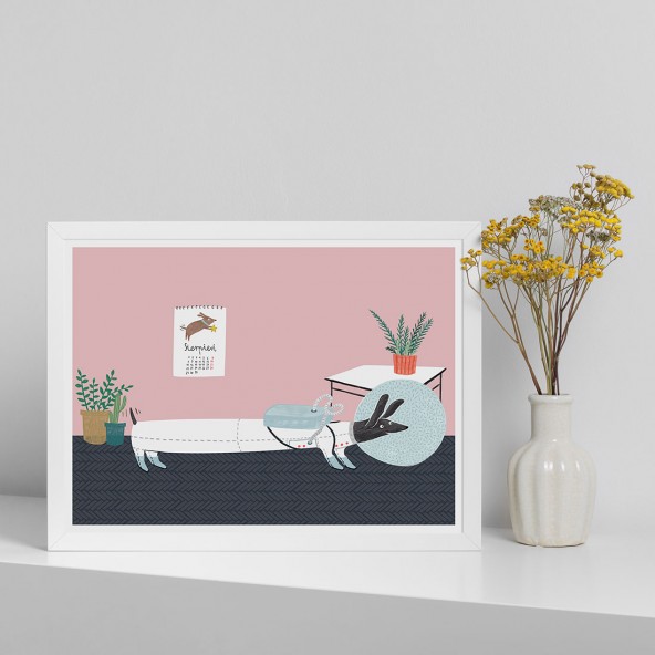 Plakat Jamniczek w kosmosie