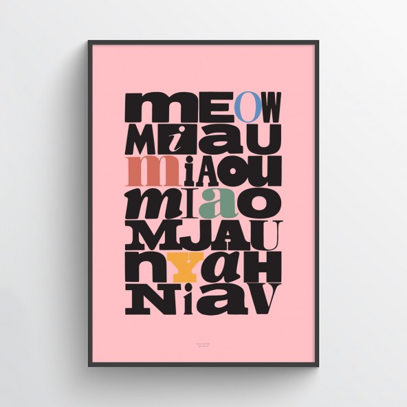 Plakat Kocie języczki róż Plakat Kocie języczki róż