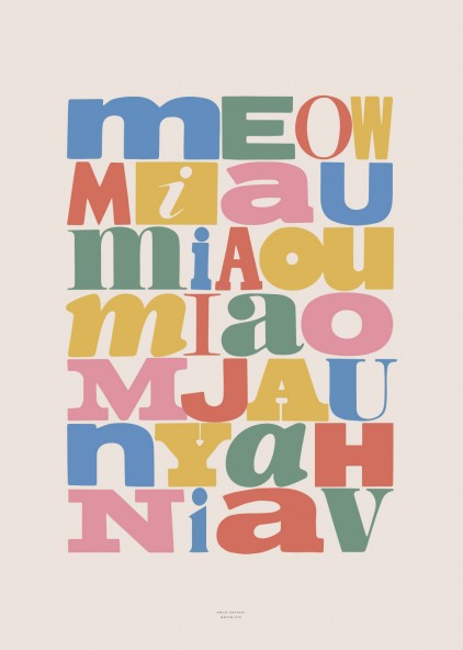 Plakat Kocie języczki jasne