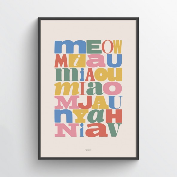 Kocie języczki bright Poster Kocie języczki bright Poster