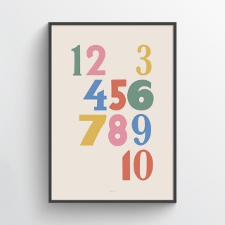 Cyfry bright Poster 2