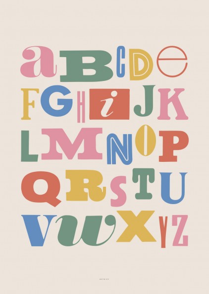 Alfabet bright Poster