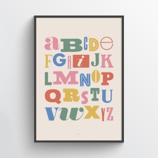 Alfabet bright Poster 2