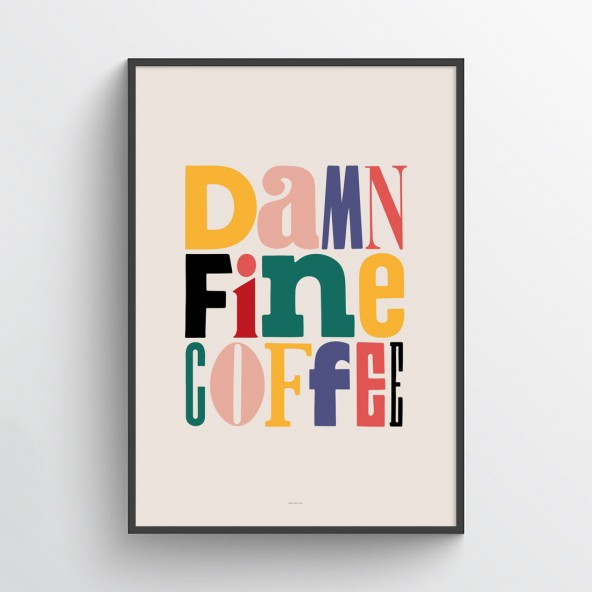 Plakat Damn Fine Coffee jasne