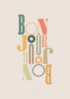 Bonjour I Poster