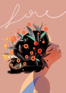 Flower Head Poster