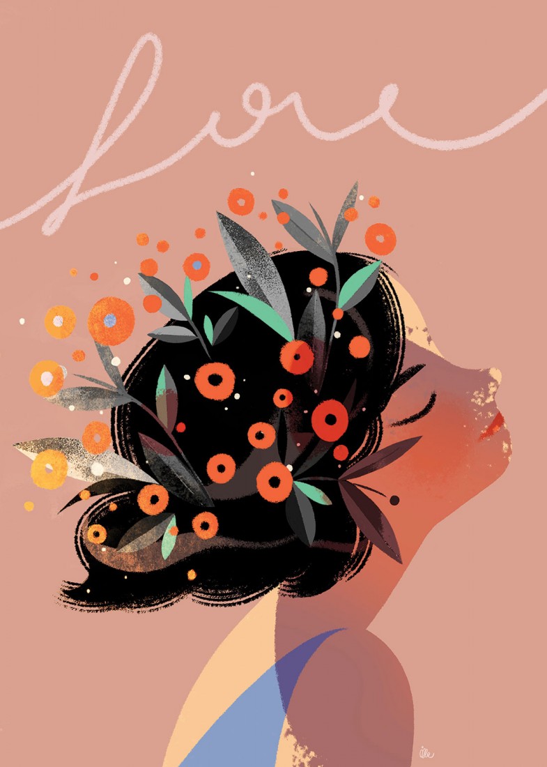 Plakat Flower Head
