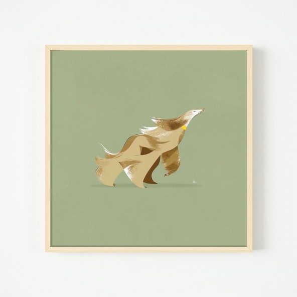 Windy Dog Poster Windy Dog Poster