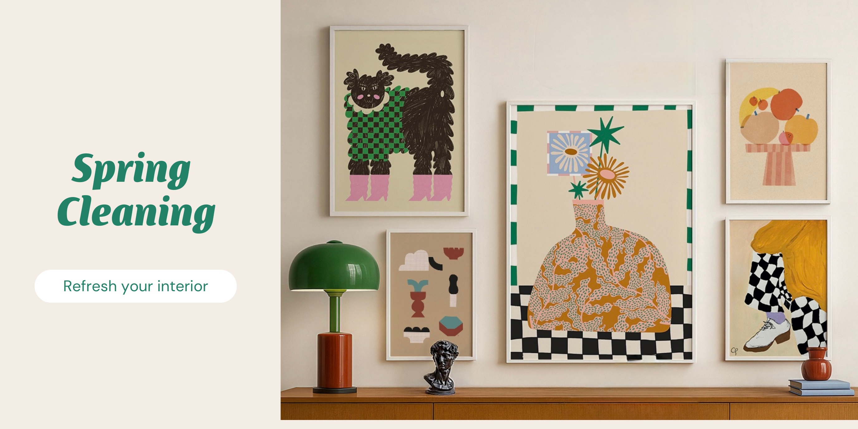 Posters Spring Cleaning Colorful